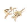 Alloy Rhinestone Pendants PALLOY-E775-18G-2