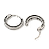 316 Surgical Stainless Steel Hoop Earrings EJEW-D096-11B-AS-2