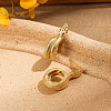 Vintage Brass Snake Shaped Wrap Stud Earrings for Women CV7911-1