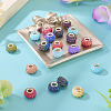 20Pcs AB Color Resin Rose Flower European Beads RESI-TA0004-38-3