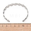 201 Stainless Steel Cuff Bangles for Women BJEW-T024-01B-P-3