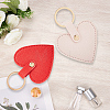 2Pcs 2 Colors PU Leather Keychain KEYC-CL0001-56-7
