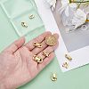 6Pcs 3 Styles 304 Stainless Steel Fold Over Clasps STAS-PH0006-08-3