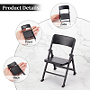 Cute Mini Plastic Foldable Chair DJEW-WH0015-79A-4