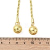 Round Brass Slider Lariat Necklaces for Women NJEW-G162-05G-5