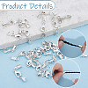 24Pcs Brass Clip Ends With Lobster Claw Clasps KK-CL0001-04-6