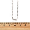 Brass Dapped Chains Necklaces for Women NJEW-D302-23P-5