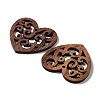 Walnut Wood Laser Cut Pendants WOOD-Q051-05H-2