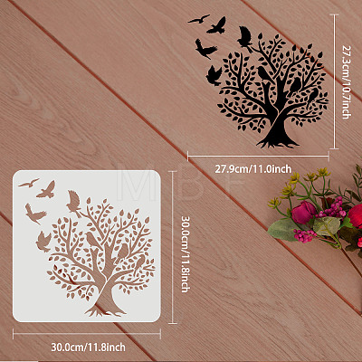 Large Plastic Reusable Drawing Painting Stencils Templates DIY-WH0172-657-1