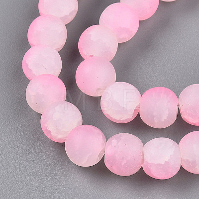 Crackle Glass Beads X1-GLAA-N009-8mm-02-1