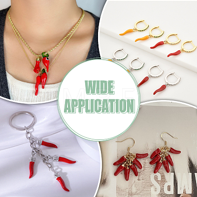 50Pcs Alloy Enamel Pendants ENAM-ME0001-02-1