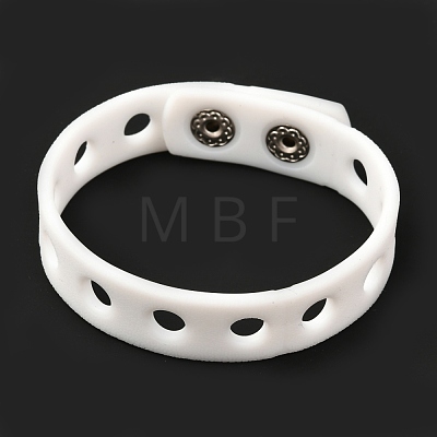 Unisex Silicone Cord Bracelets BJEW-M204-01K-1