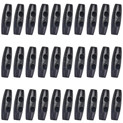 30Pcs Natural Wood Buttons FIND-GF0009-92C-1