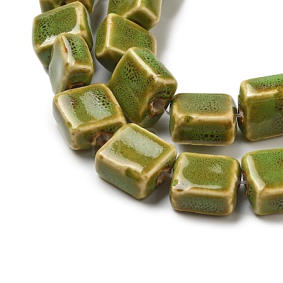 Handmade Porcelain Beads Strands PORC-B002-10-1