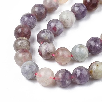 Natural Purple Red Tourmaline  Beads Strands G-N327-02B-01-1