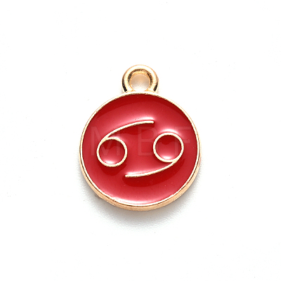 Alloy Enamel Pendants LS-X-ENAM-S124-01A-07D-1