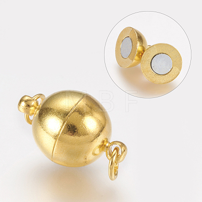 Brass Magnetic Clasps with Loops MC021-NFG-1