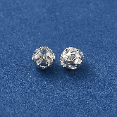 Brass Hollow Spacer Beads KK-P249-03A-S-1