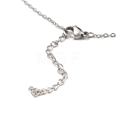 Non-Tarnish Stainless Steel Pendants Necklaces NJEW-K267-01B-P-1