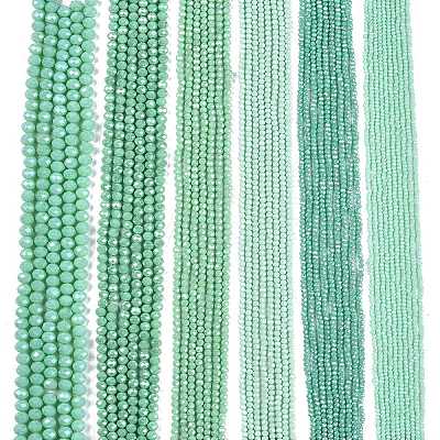 Electroplate Glass Beads Strands EGLA-A044-P3mm-A14-1