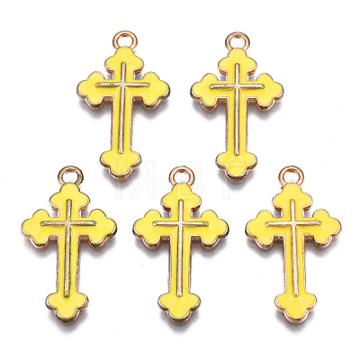 Alloy Enamel Pendants ENAM-S121-059K-1