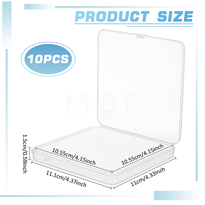 Transparent Plastic Storage Boxes CON-WH0095-62B-1
