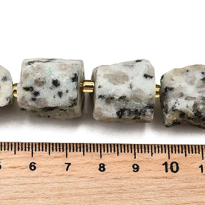 Raw Rough Natural Seaame Jasper Beads Strands G-Z087-B03-1