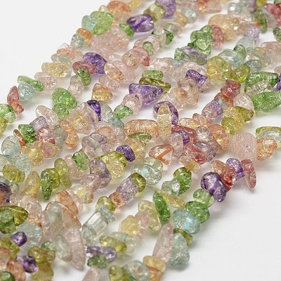 Crackle Glass Bead Strands G-F328-18-1
