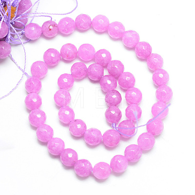 Natural White Jade Bead Strands G-R346-10mm-12-1