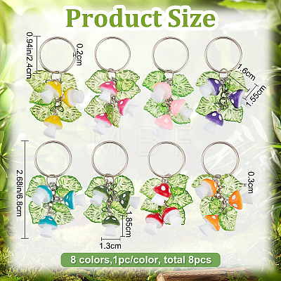 Resin Mushroom Keychain KEYC-PH01517-1