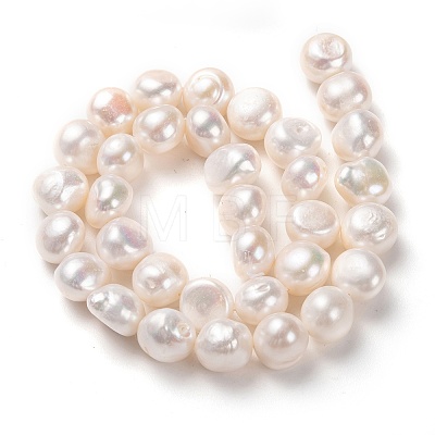 Natural Cultured Freshwater Pearl Beads Strands PEAR-L033-55-01-1
