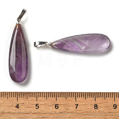 Natural Amethyst Pendants G-Q192-07G-03-1