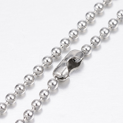 304 Stainless Steel Necklaces X-NJEW-G307-07-1.5mm-P-1