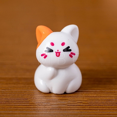 Resin Cat Shape Miniature Ornaments PW-WG8279B-03-1