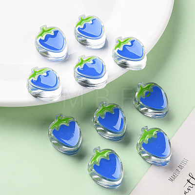 Transparent Enamel Acrylic Beads X1-TACR-S155-003K-1