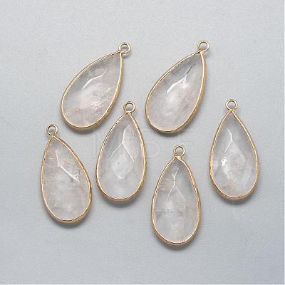 Natural Quartz Crystal Pendants G-S221-13G-1