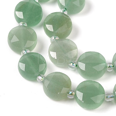 Natural Green Aventurine Bead Strands G-C116-A02-01-1