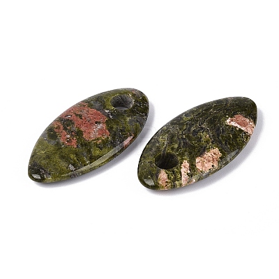 Natural Unakite Big Pendants G-Q601-26A-1