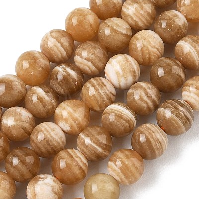 Natural Calcite Beads Strands GG-CBA23C7-A01-8mm-1