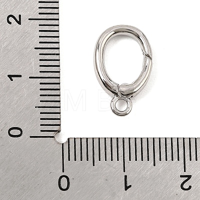 Brass Spring Gate Ring KK-C075-51P-1