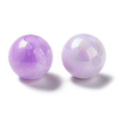 Two Tone Opaque Acrylic Beads SACR-P024-01A-W05-1