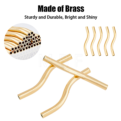 Brass Tube Beads KK-DC0001-73-1