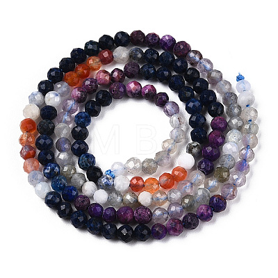 Natural Mixed Gemstone Beads Strands G-D080-A01-02-04-1