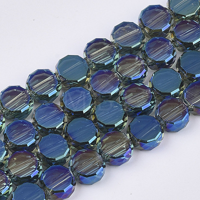 Electroplate Glass Beads Strands EGLA-N002-01-1