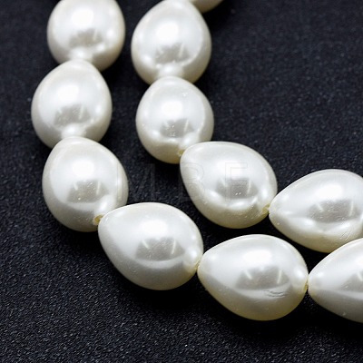 Electroplate Shell Pearl Beads Strands BSHE-G006-07D-1