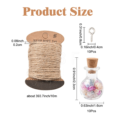 DIY Glass Bottle Pendants Making Kits DIY-YW0011-05-1