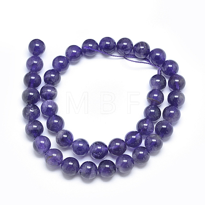 Natural Amethyst Beads Strands X1-G-E481-03-8mm-1