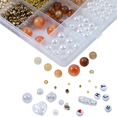 DIY 28 Style Resin & Acrylic & ABS Beads Jewelry Making Finding Kit DIY-NB0012-03I-1