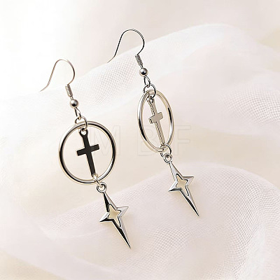 Zinc Alloy Dangle Earrings WGD9300-01-1