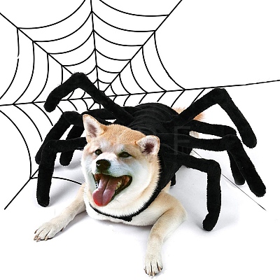 Halloween Cotton Pet Costume Spider Cloth PW-WGD3DCC-02-1